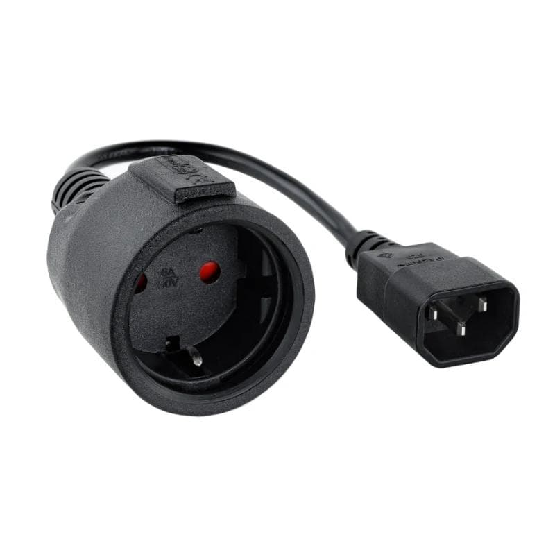 Nanocable Cable Adaptador C14-M a CEE7-H, 50 cm