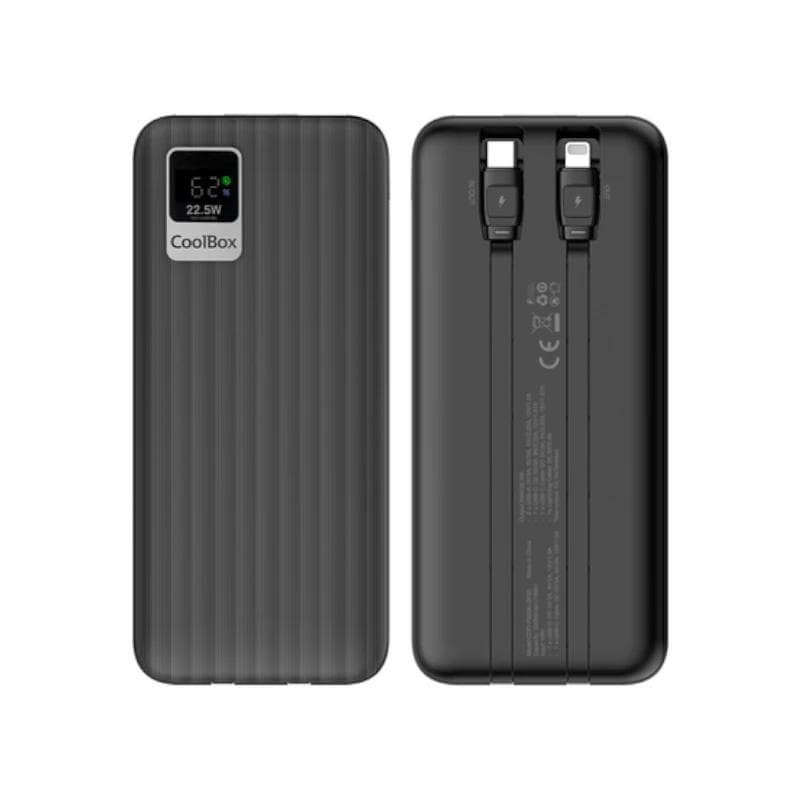 Coolbox PowerBank DP10 10000 mAh LCD Negro Carg Rp