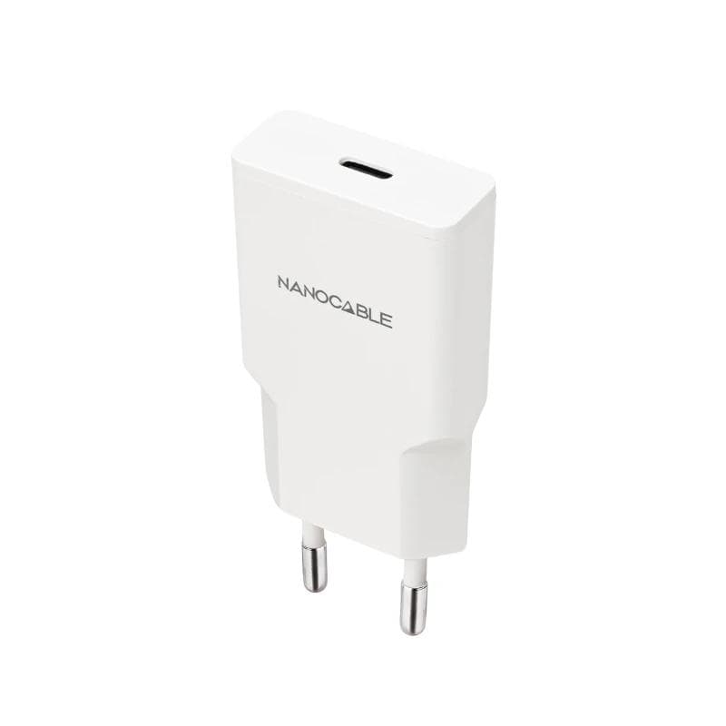 Nanocable Cargador USB-C / PD 30 W Blanco