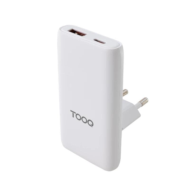 Tooq Cargador pared GAN USB-C / PD + USB-A / QC 65 W