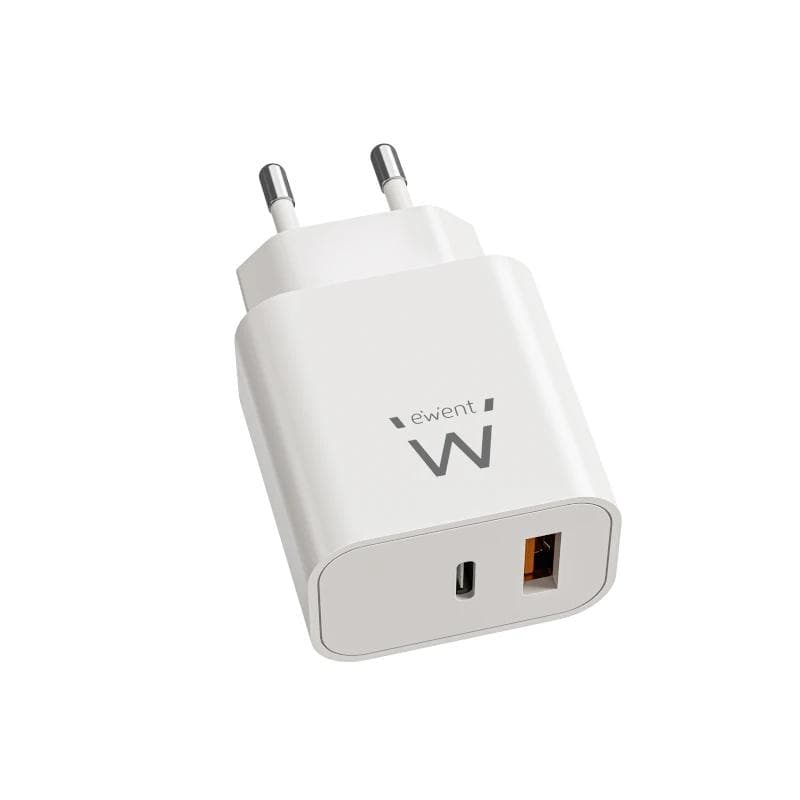 EWENT EW1318 Cargador rpido USB-C PD 20 W USB-A QC