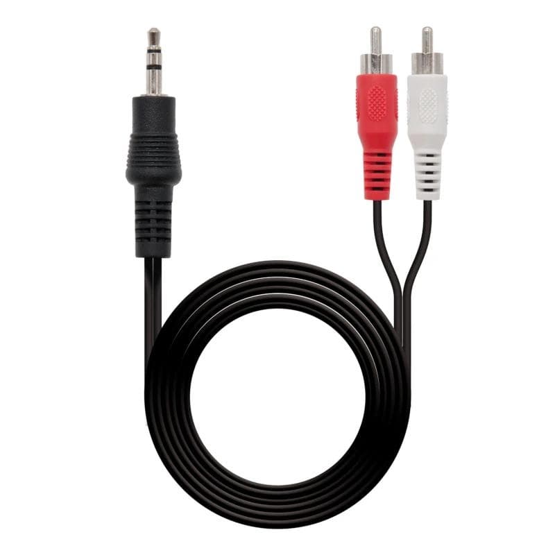 Nanocable Cable Audio Estereo 3.5 / M-2xRCA / M, 10 m