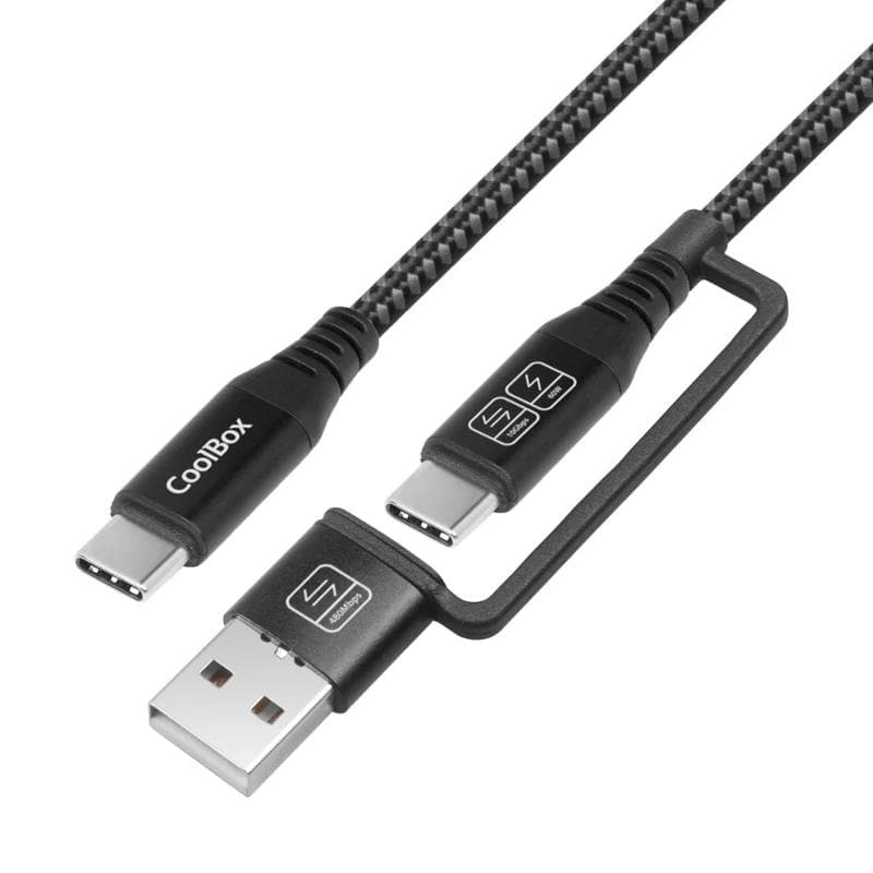 COOLBOX CABLE TRENZ USB-C+A / USB-C 3.2 GEN2 1.8