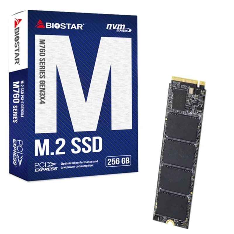 Biostar SSD M760 256 GB Pcie Gen3x4 NVMe 1.3