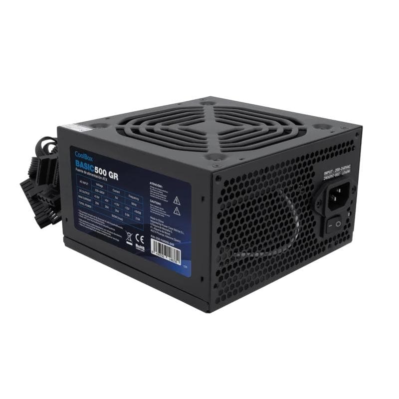 CoolBox Fuente.Alim 20+4 pin ATX BASIC 500 W