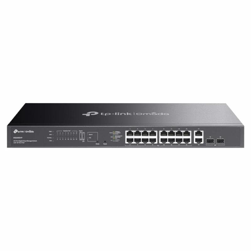 TP-Link ES220GMP Switch 16xG PoE+ 2xG 2xSFP 250 W