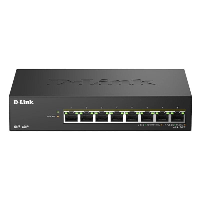 D-Link DMS-108P / E Switch 8x2.5mG PoE 230 W