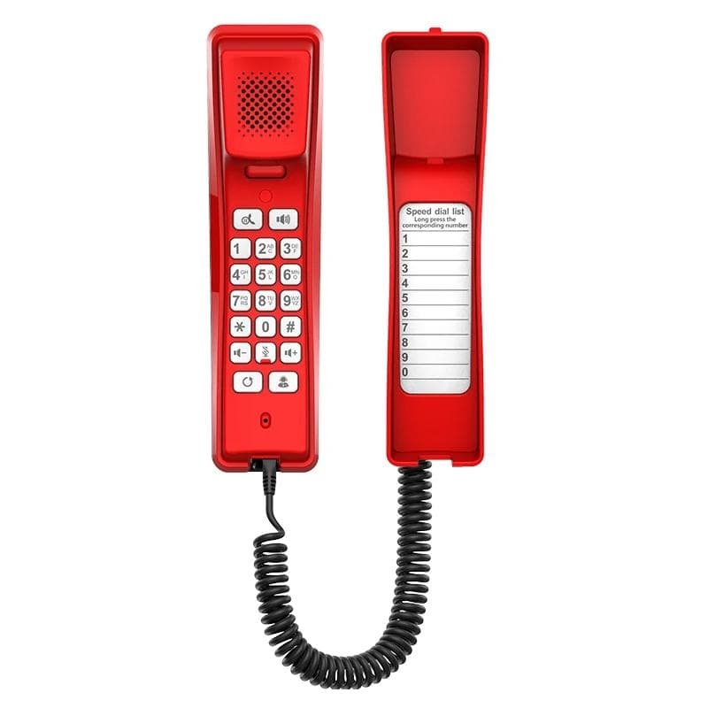 Fanvil H2U versin Red, 2 Lneas SIP, PoE