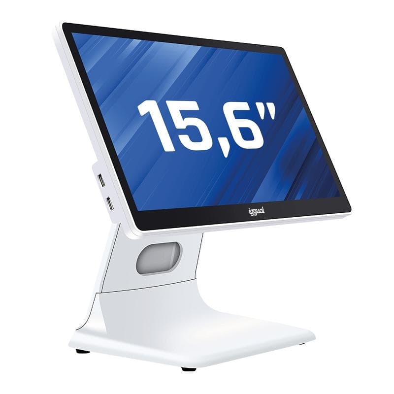 iggual TPV 15,6" 16:9 N100 8+256 GB W11Pro blanco