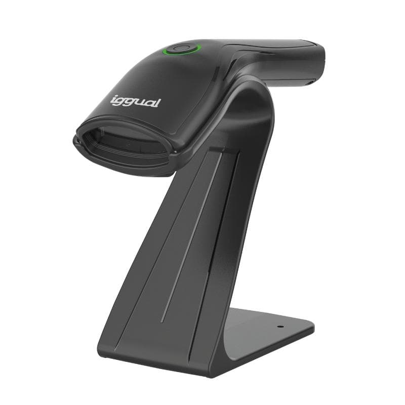 iggual Lector cdigo barras 1D USB botn soporte
